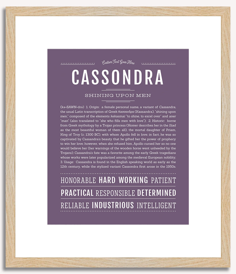 Cassondra | Name Art Print