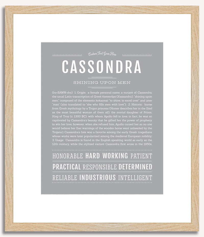 Cassondra | Name Art Print