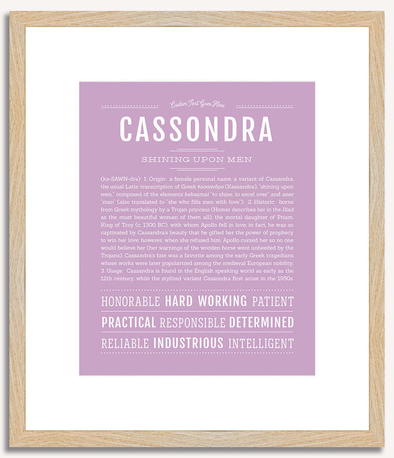 Cassondra | Name Art Print