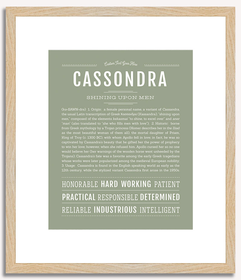 Cassondra | Name Art Print