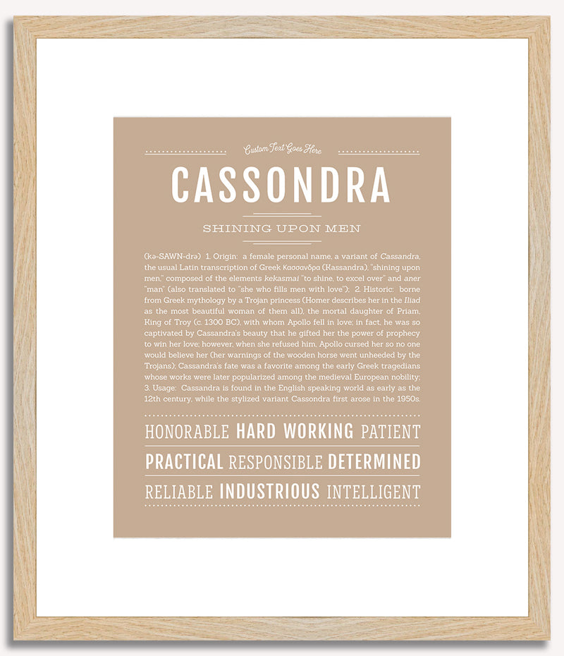 Cassondra | Name Art Print