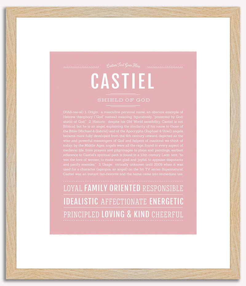 Castiel | Name Art Print