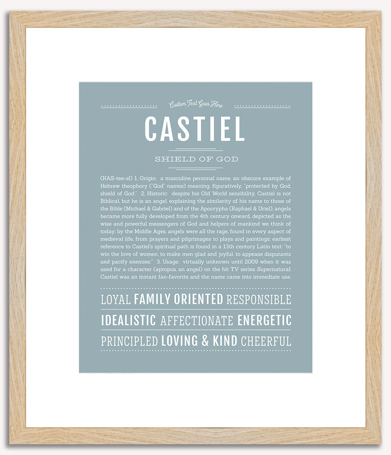 Castiel | Name Art Print