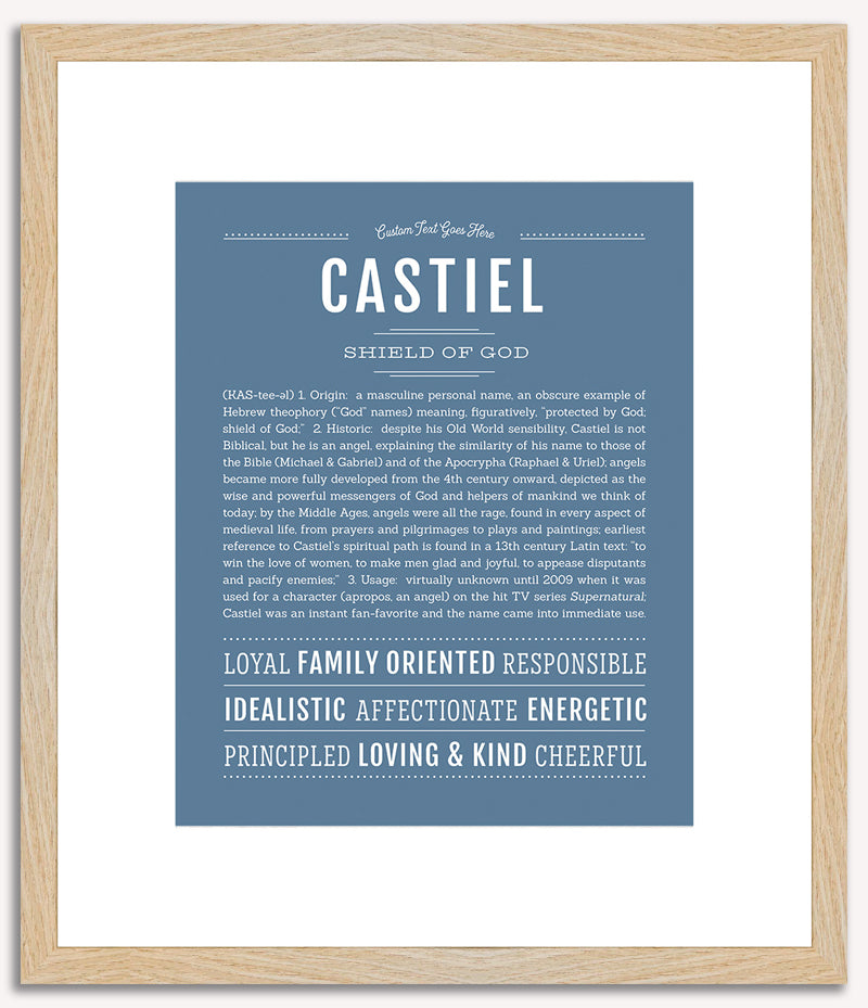 Castiel | Name Art Print