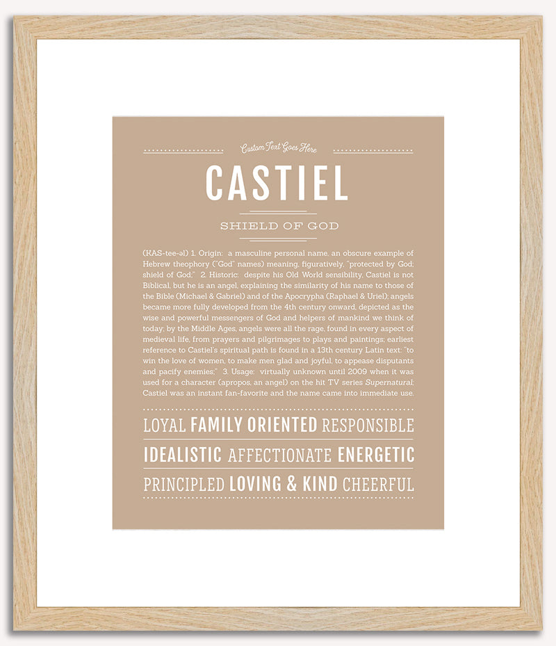 Castiel | Name Art Print