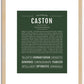 Caston | Name Art Print