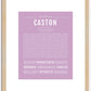 Caston | Name Art Print