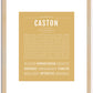 Caston | Name Art Print