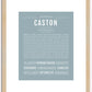 Caston | Name Art Print