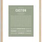 Caston | Name Art Print