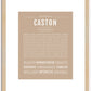 Caston | Name Art Print