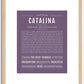 Catalina | Name Art Print