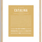 Catalina | Name Art Print