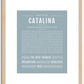 Catalina | Name Art Print