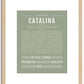 Catalina | Name Art Print