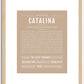 Catalina | Name Art Print