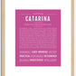 Catarina | Name Art Print