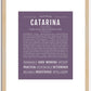 Catarina | Name Art Print