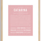 Catarina | Name Art Print