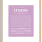 Catarina | Name Art Print