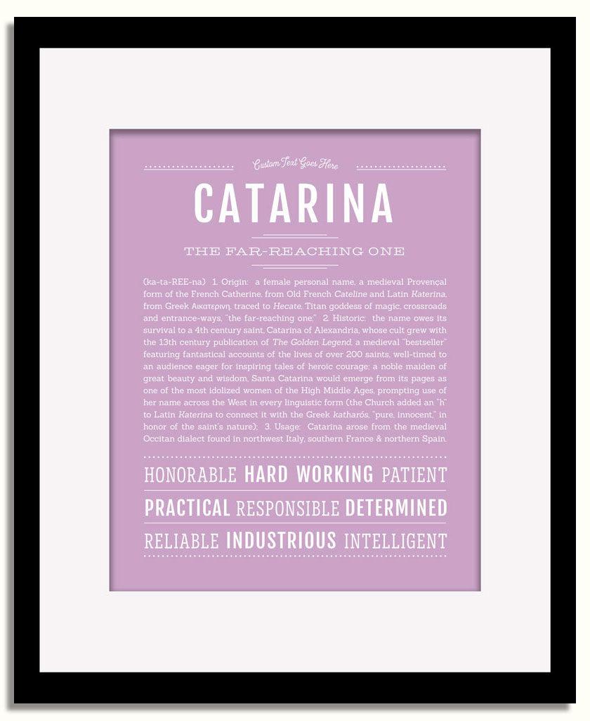 Frame Options | Lilac | Black Frame, Matted