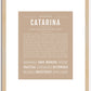 Catarina | Name Art Print