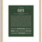 Cate | Name Art Print