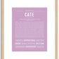 Cate | Name Art Print