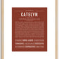 Catelyn | Name Art Print