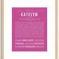 Catelyn | Name Art Print