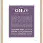 Catelyn | Name Art Print