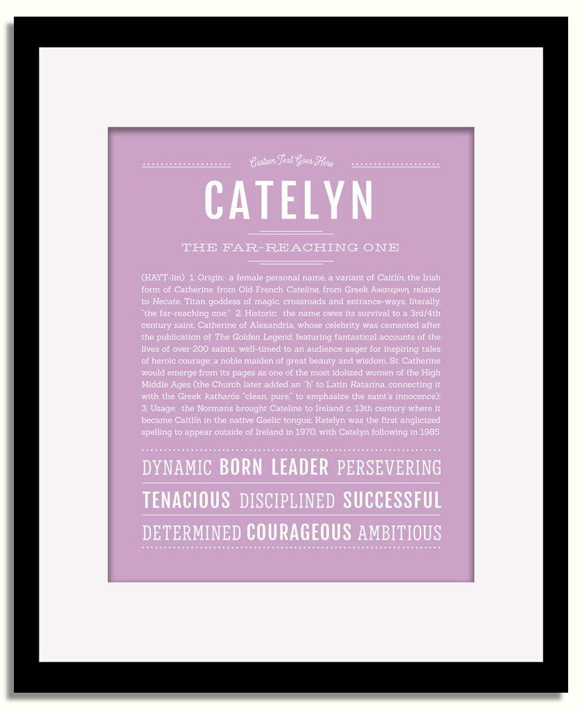 Frame Options | Lilac | Black Frame, Matted