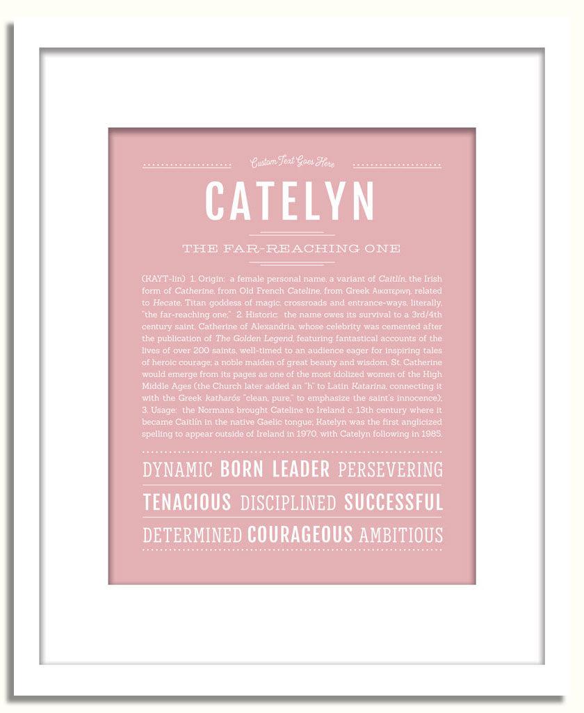 Frame Options | Dusty Rose | White Frame, Matted