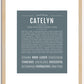 Catelyn | Name Art Print