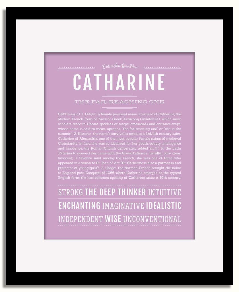 Frame Options | Lilac | Black Frame, Matted