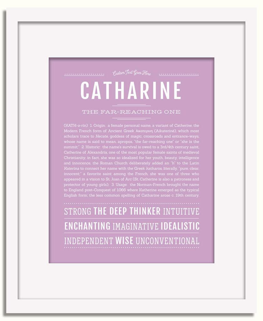 Frame Options | Lilac | White Frame, Matted