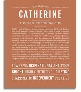 Catherine | Name Art Print – Name Stories