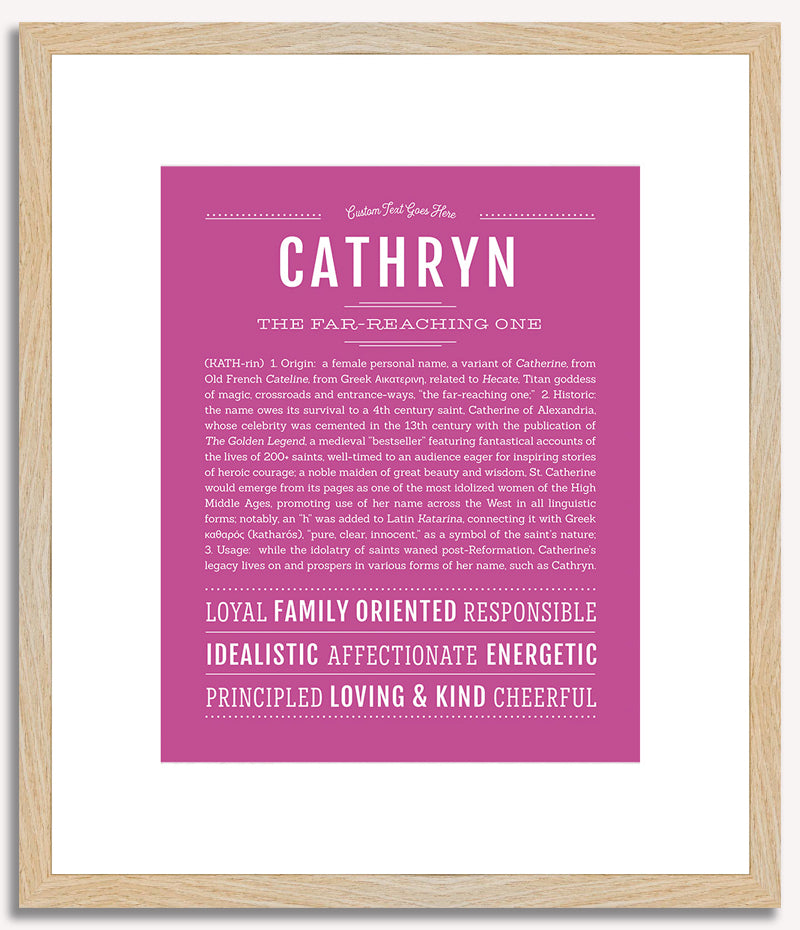 Cathryn | Name Art Print