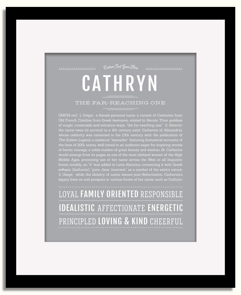 Frame Options | Sage | Black Frame, Matted