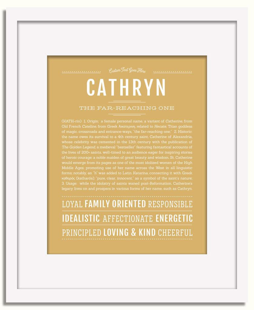 Frame Options | Matte Gold | White Frame, Matted