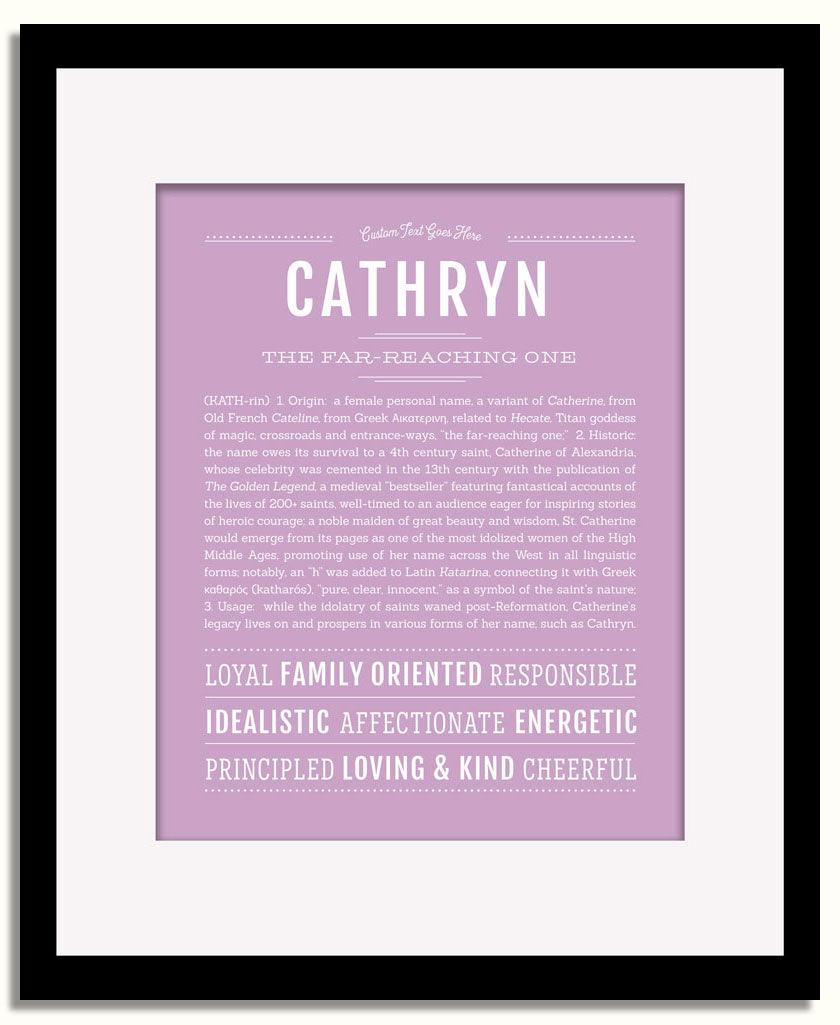 Frame Options | Lilac | Black Frame, Matted