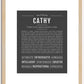 Cathy | Name Art Print