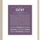 Cathy | Name Art Print