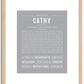 Cathy | Name Art Print