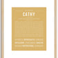 Cathy | Name Art Print