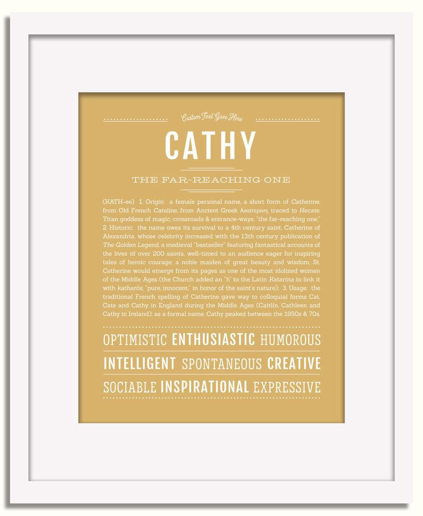 Frame Options | Matte Gold | White Frame, Matted