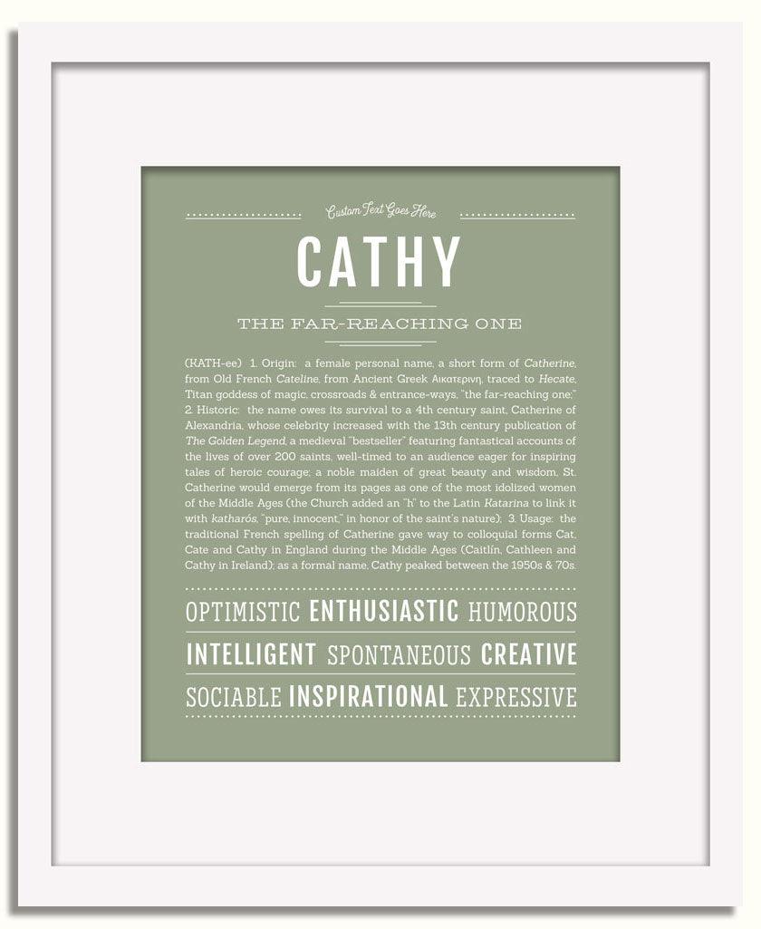 Frame Options | Sage | White Frame, Matted