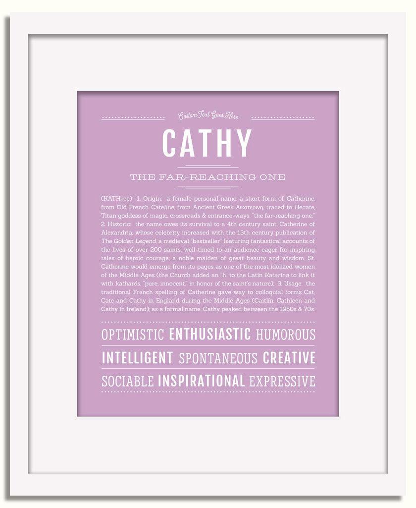 Frame Options | Lilac | White Frame, Matted