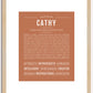 Cathy | Name Art Print