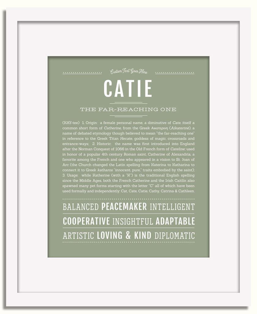 Frame Options | Sage | White Frame, Matted